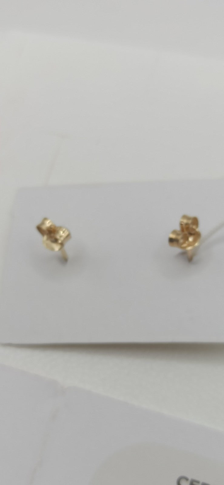 Orecchini in oro giallo 9 kt lucido ed inciso modello farfalla 