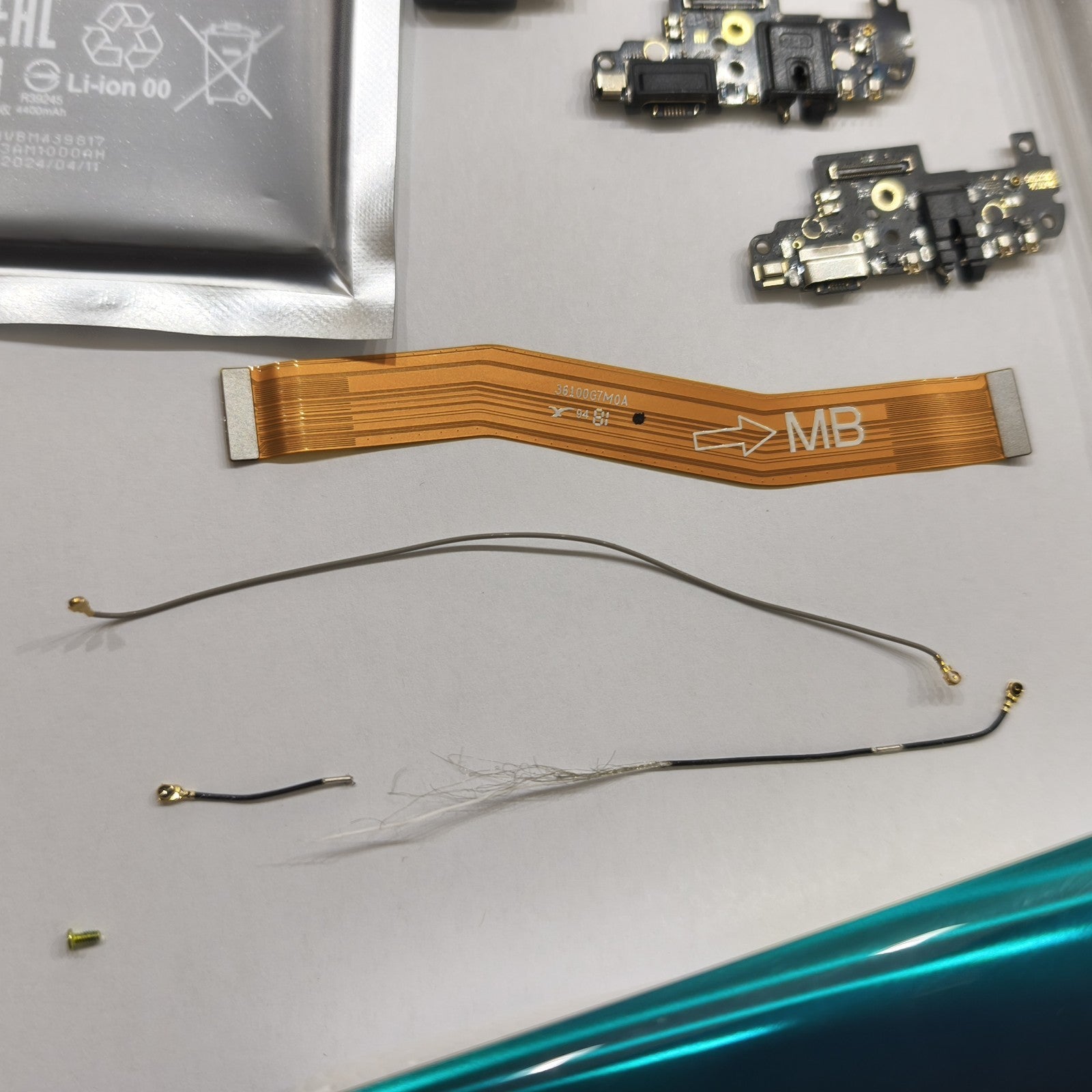 Ricambi Xiaomi Note 8 Pro fotocamere Batteria cavo Wifi Conver Verde Connettore