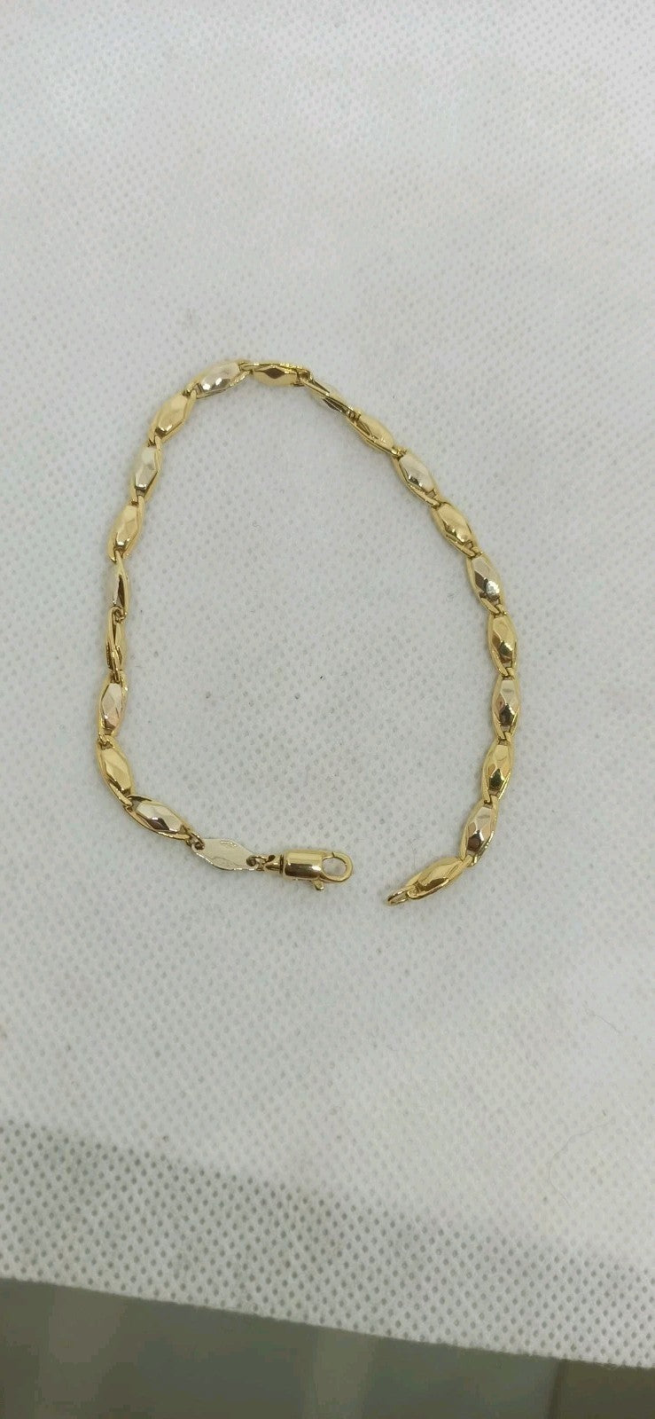 Bracciale uomo   maglie in oro giallo , bianco 18 kt (750)