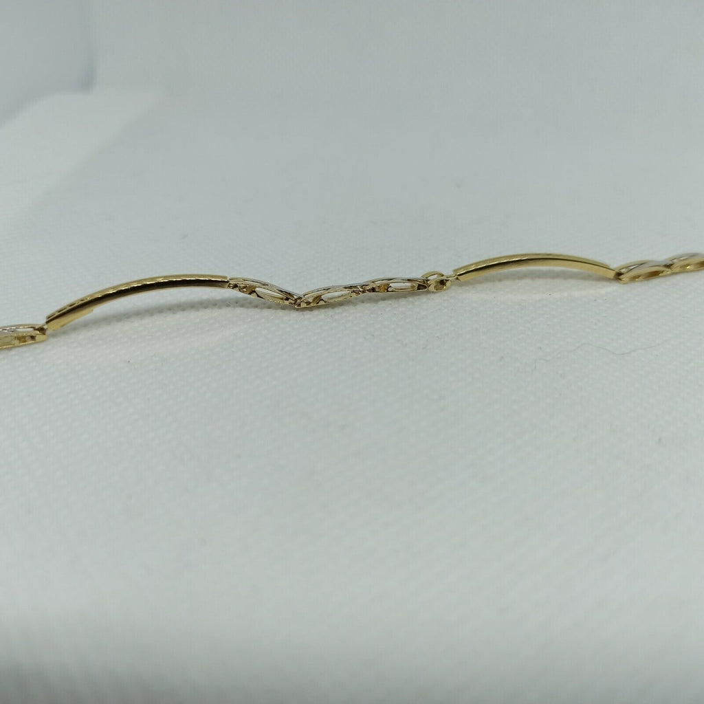 Bracciale a maglie da uomo in oro giallo e bianco 18 kt ( 750)  grammi 5,4. 