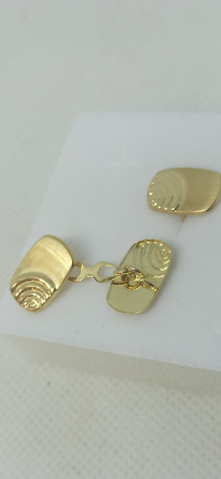 Gemelli da Polso In Oro Giallo 18 Kt Lucido E Satinato.