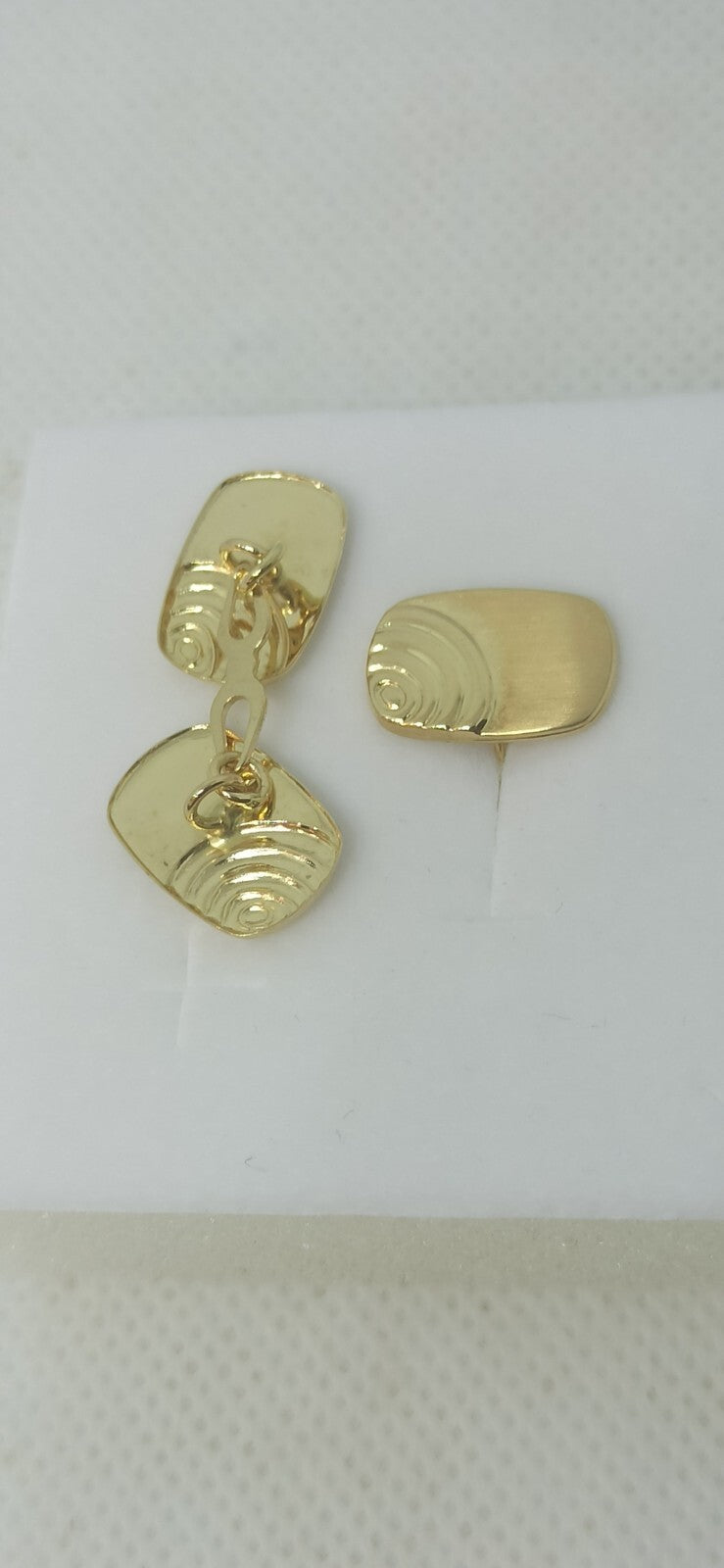 Gemelli da Polso In Oro Giallo 18 Kt Lucido E Satinato.