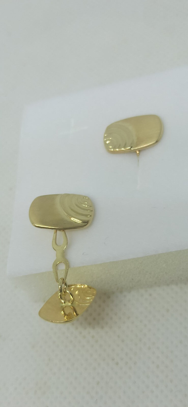 Gemelli da Polso In Oro Giallo 18 Kt Lucido E Satinato.