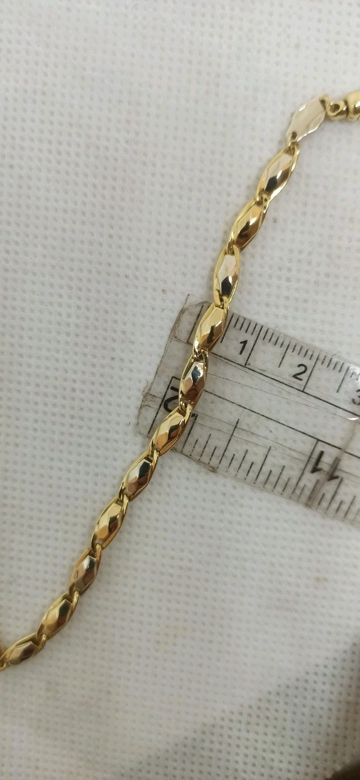 Bracciale uomo   maglie in oro giallo , bianco 18 kt (750)