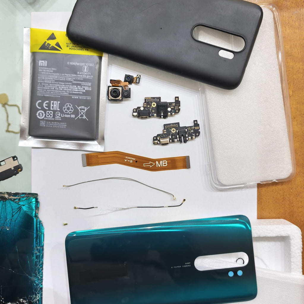 Ricambi Xiaomi Note 8 Pro fotocamere Batteria cavo Wifi Conver Verde Connettore