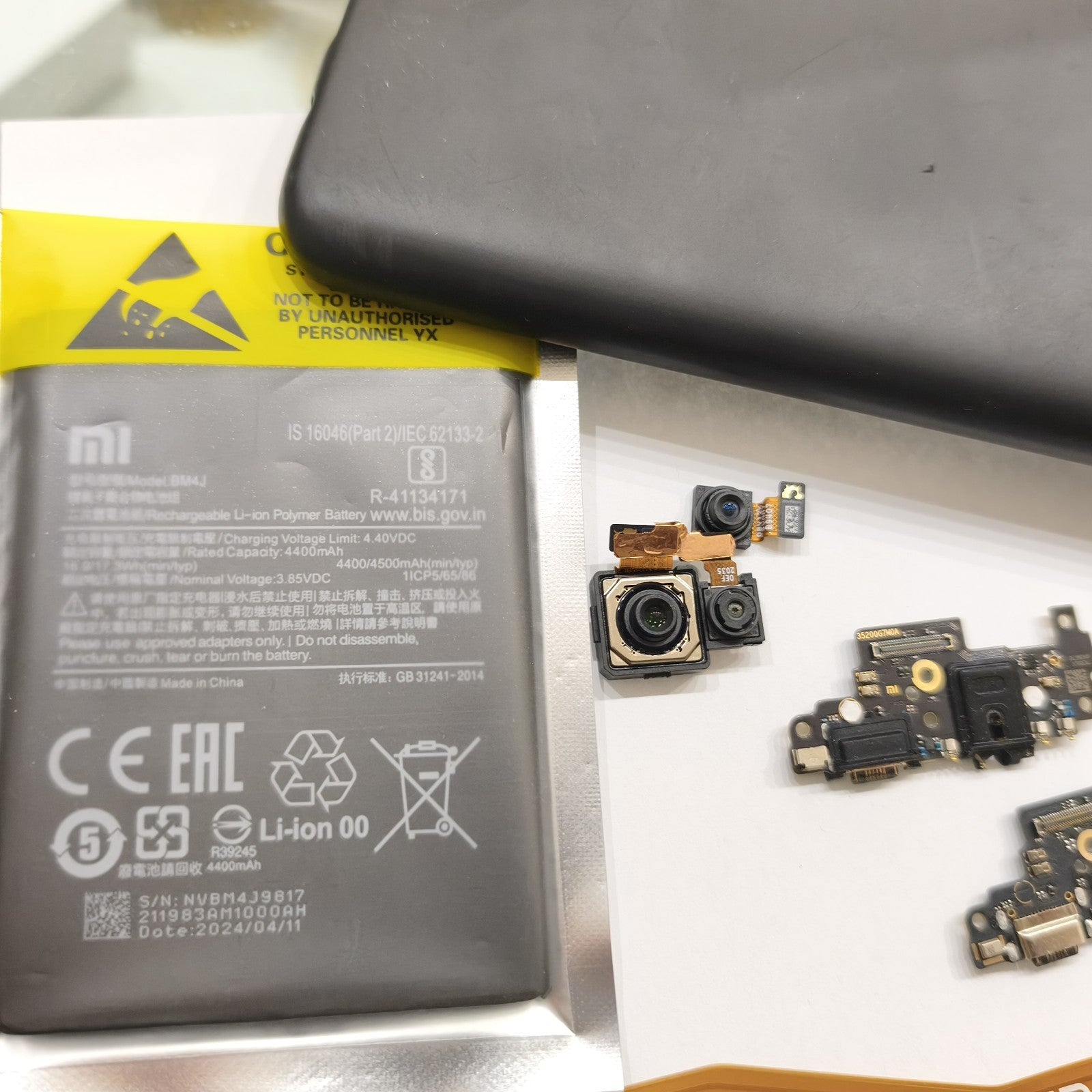 Ricambi Xiaomi Note 8 Pro fotocamere Batteria cavo Wifi Conver Verde Connettore