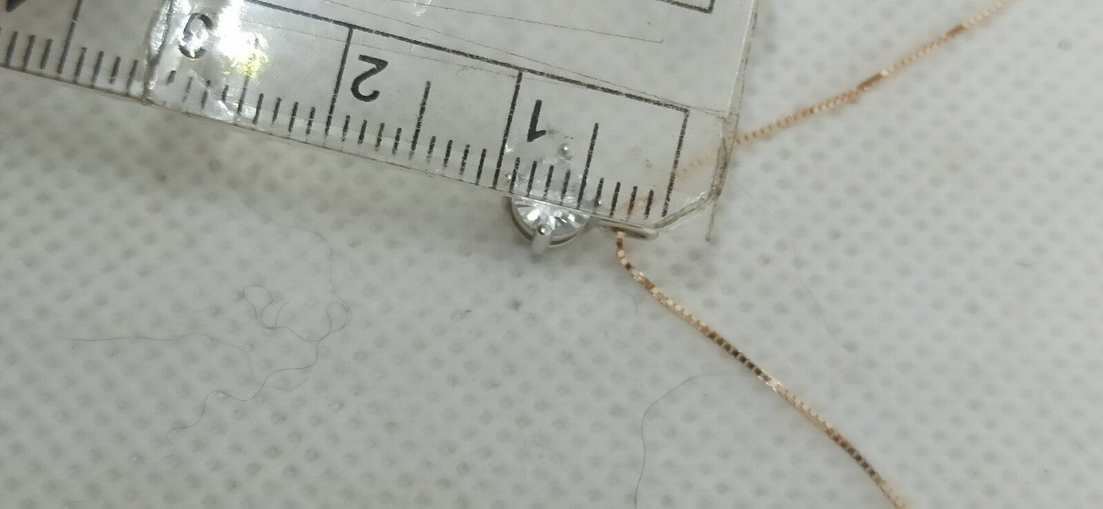 Collana Punto Luce Oro Rosa E Oro Bianco 18 Kt