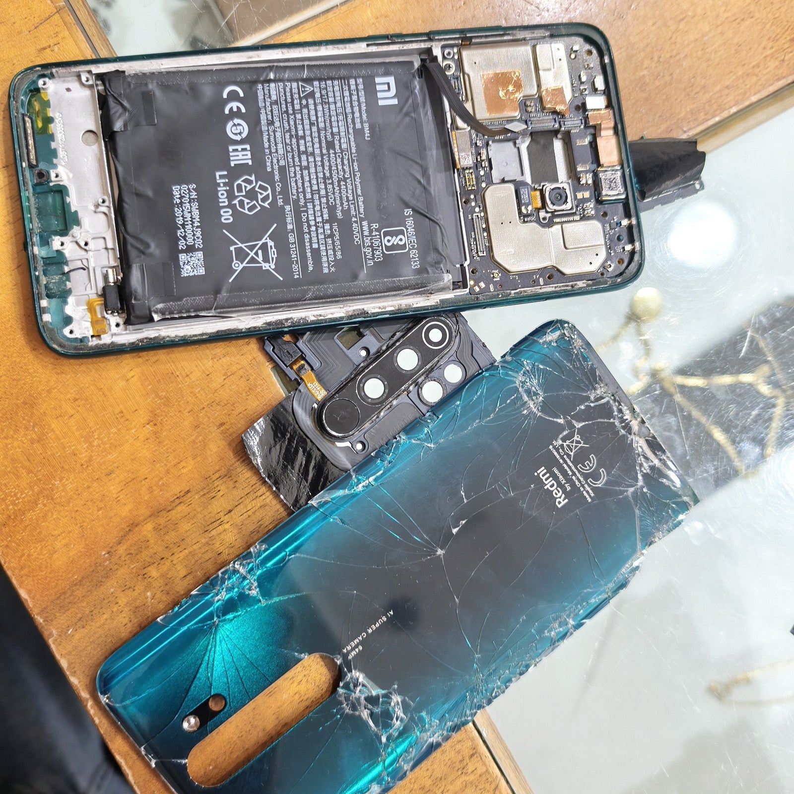 Ricambi Xiaomi Note 8 Pro fotocamere Batteria cavo Wifi Conver Verde Connettore