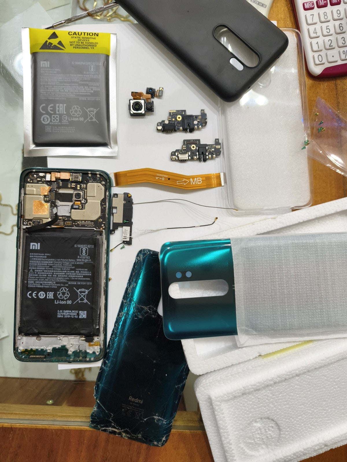 Ricambi Xiaomi Note 8 Pro fotocamere Batteria cavo Wifi Conver Verde Connettore