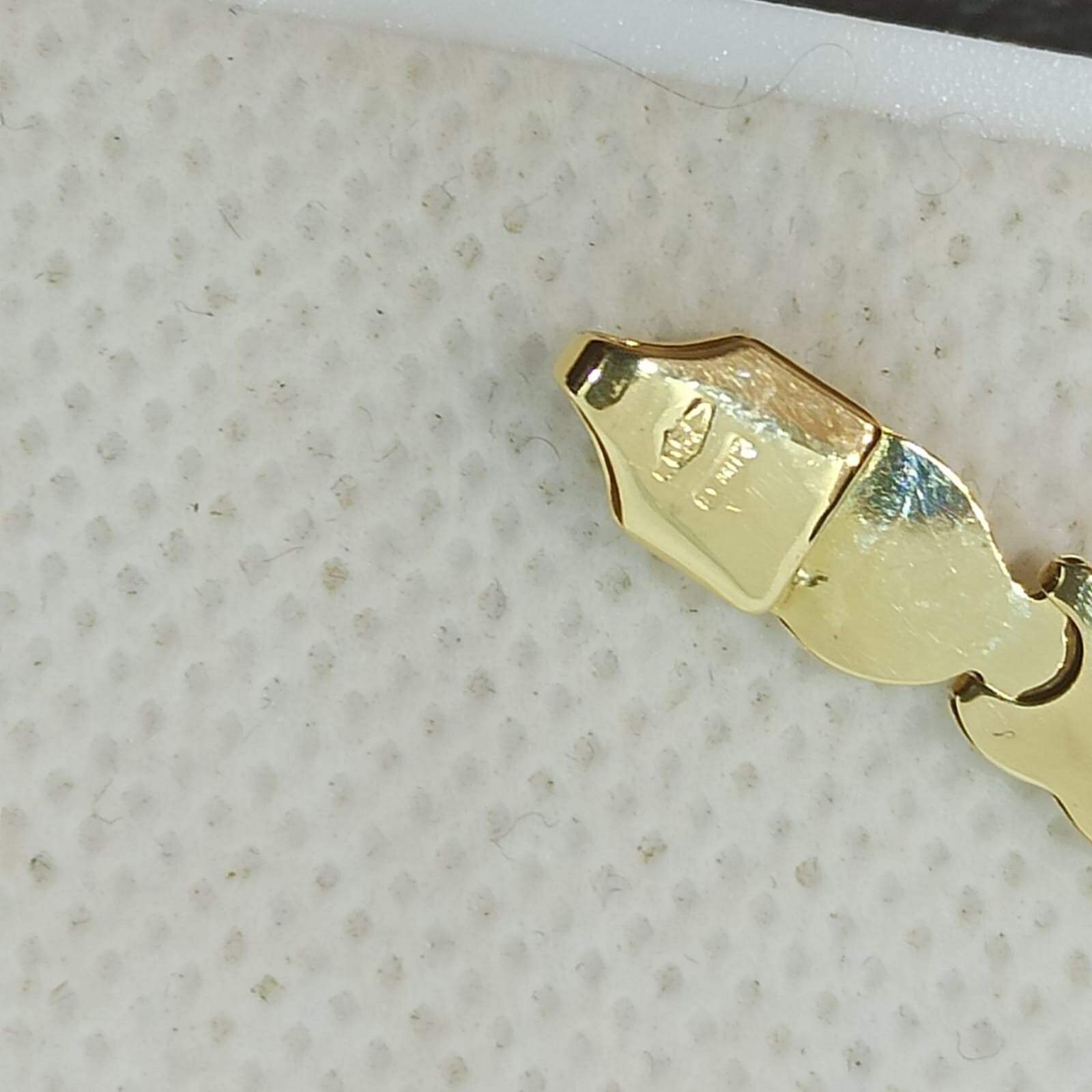 Bracciale uomo Donna Unisex maglie  oro giallo e bianco lucide 18 kt (750)