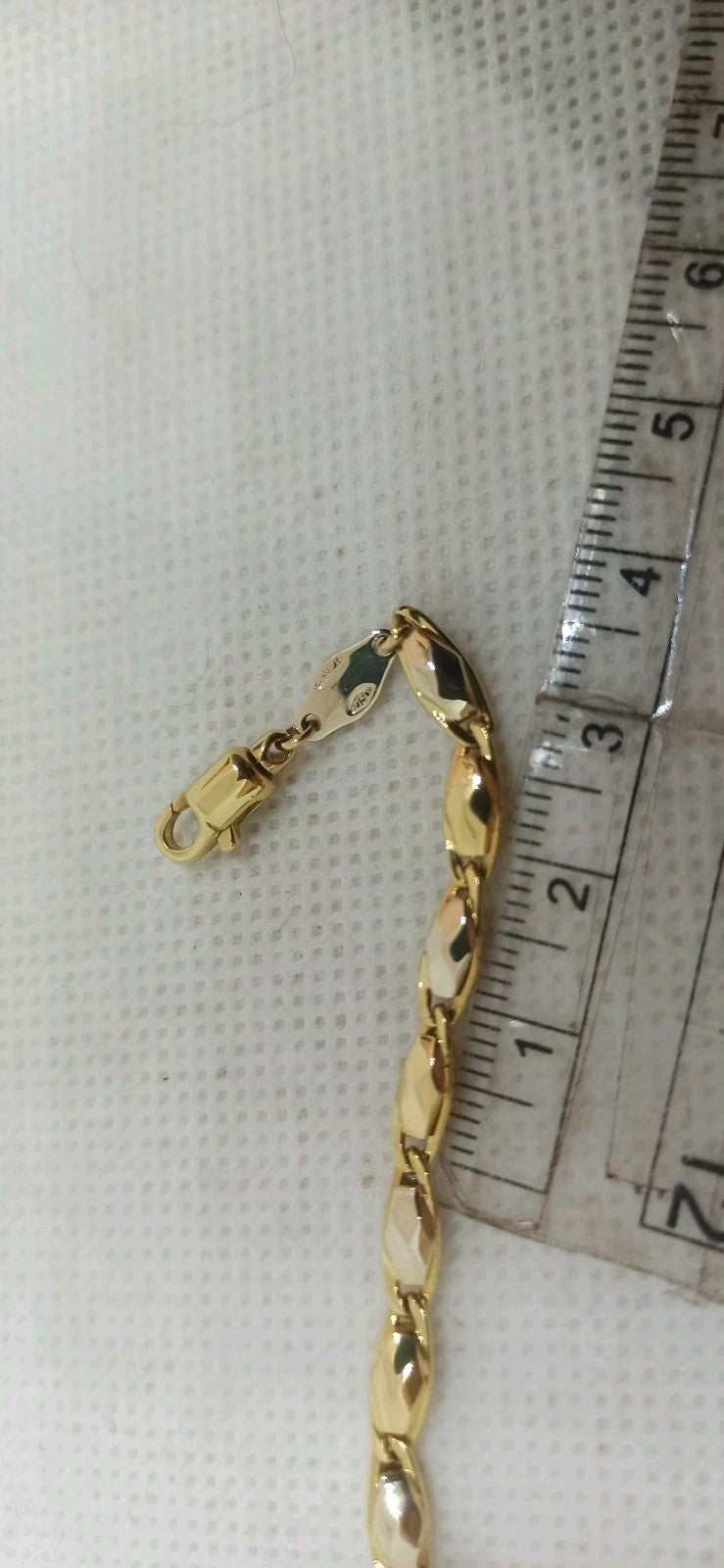 Bracciale uomo   maglie in oro giallo , bianco 18 kt (750)