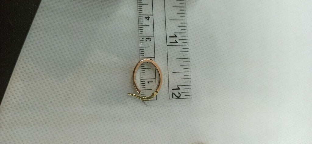 Orecchini multitonnali  “cerchi ovali in oro giallo , bianco e rosa 18 kt 