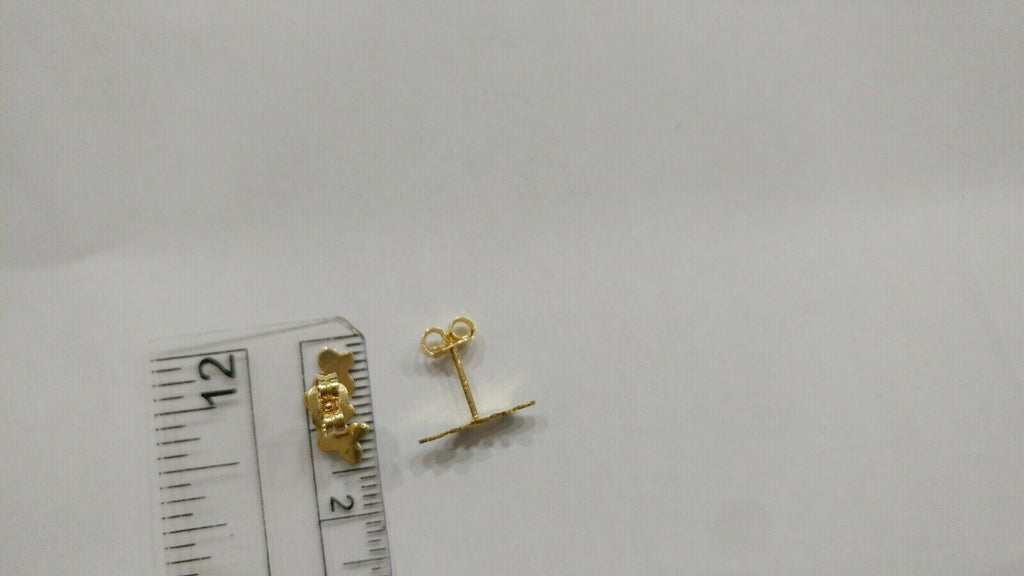 Orecchini pendenti in oro giallo 18 kt con fiori    e smalti a fuoco