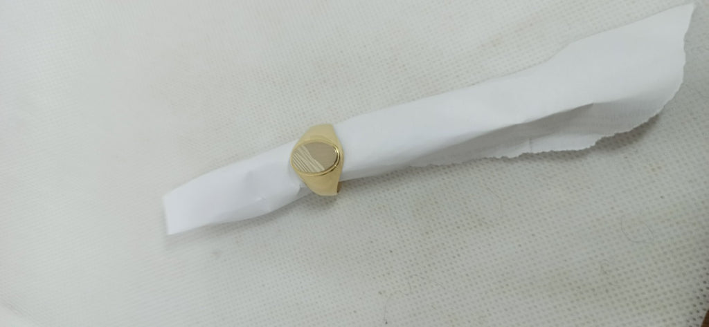 Anello Uomo  in Oro Giallo E Bianco 18 Kt 750/000