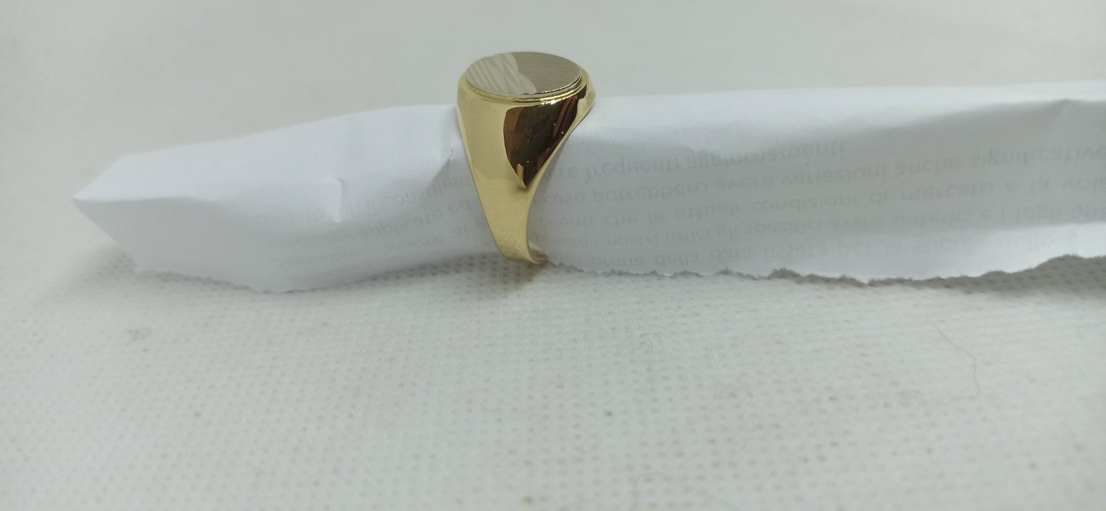 Anello Uomo  in Oro Giallo E Bianco 18 Kt 750/000