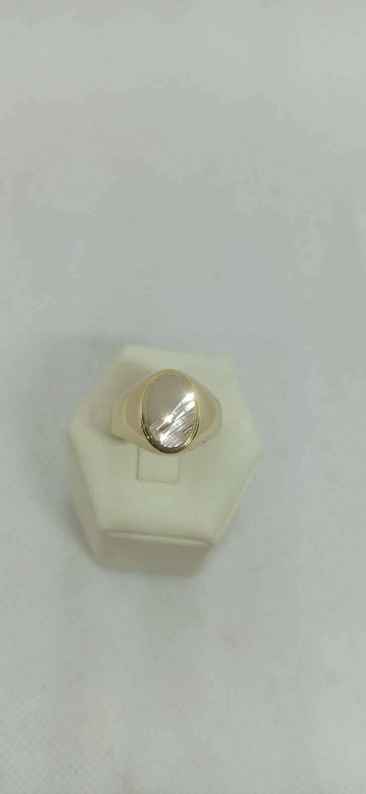 Anello Uomo  in Oro Giallo E Bianco 18 Kt 750/000