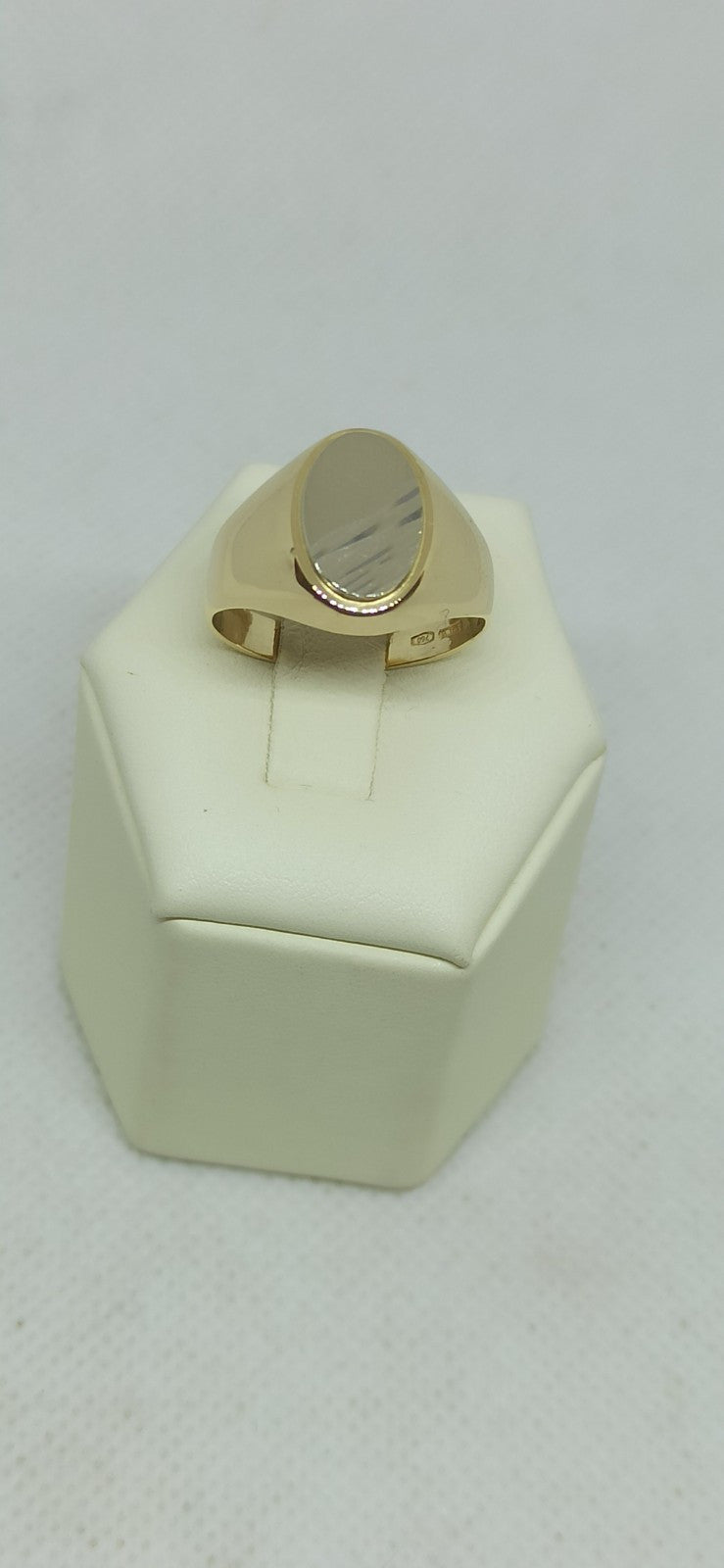 Anello Uomo  in Oro Giallo E Bianco 18 Kt 750/000