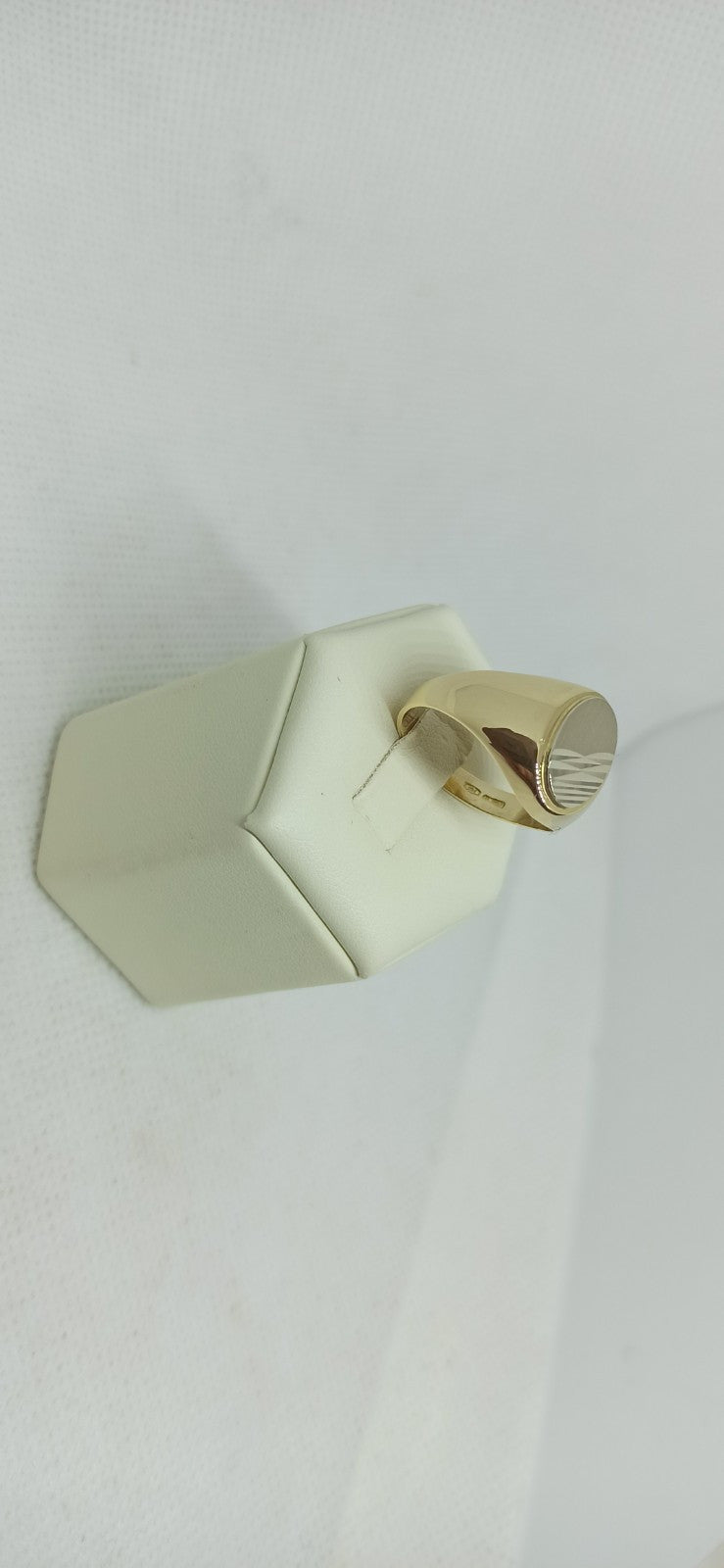Anello Uomo  in Oro Giallo E Bianco 18 Kt 750/000